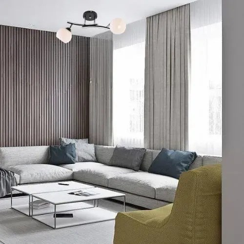 Dwuramienny metalowy żyrandol z czarnymi wykończeniami - V192 L8-Z46