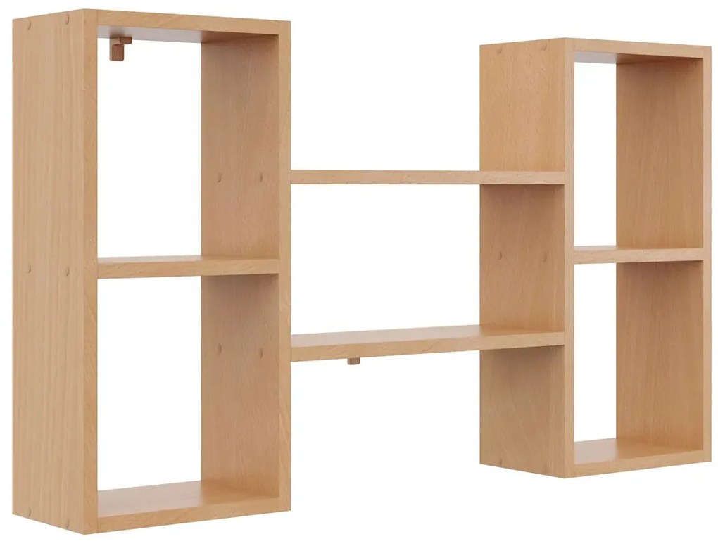 Minimalistyczna półka wisząca w kolorze buk - Scarpi 2X