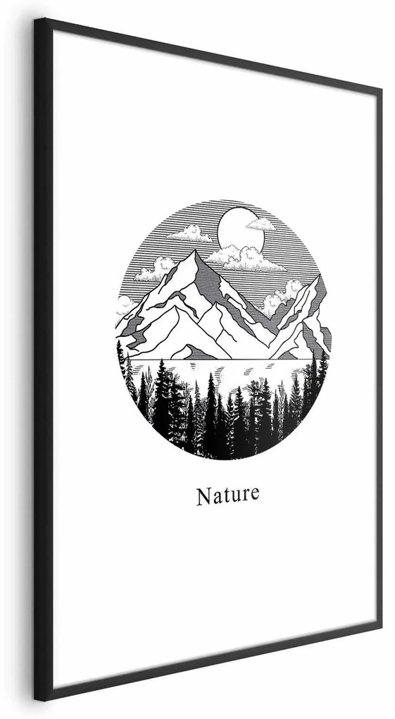 Plakat Zaginiona kraina 29,7x42 cm z ramą czarną z marginesem ARTGEIST B