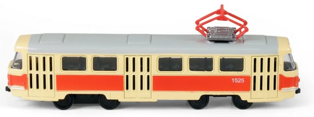 Czeski metalowy tramwaj retro Rappa, 16 cm