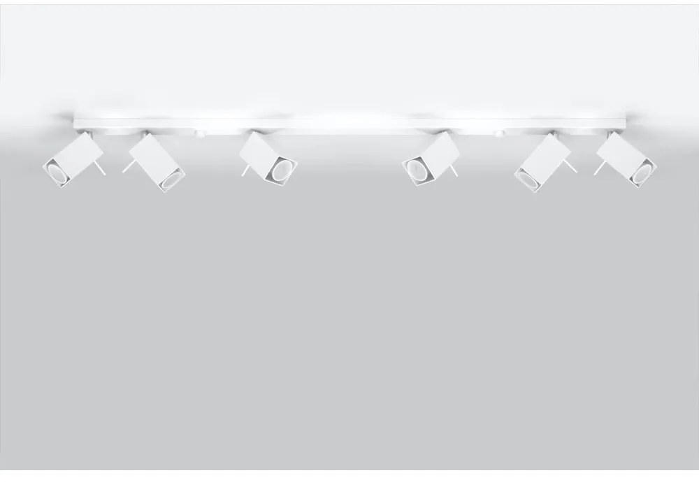 Biała lampa sufitowa Nice Lamps Toscana 6L
