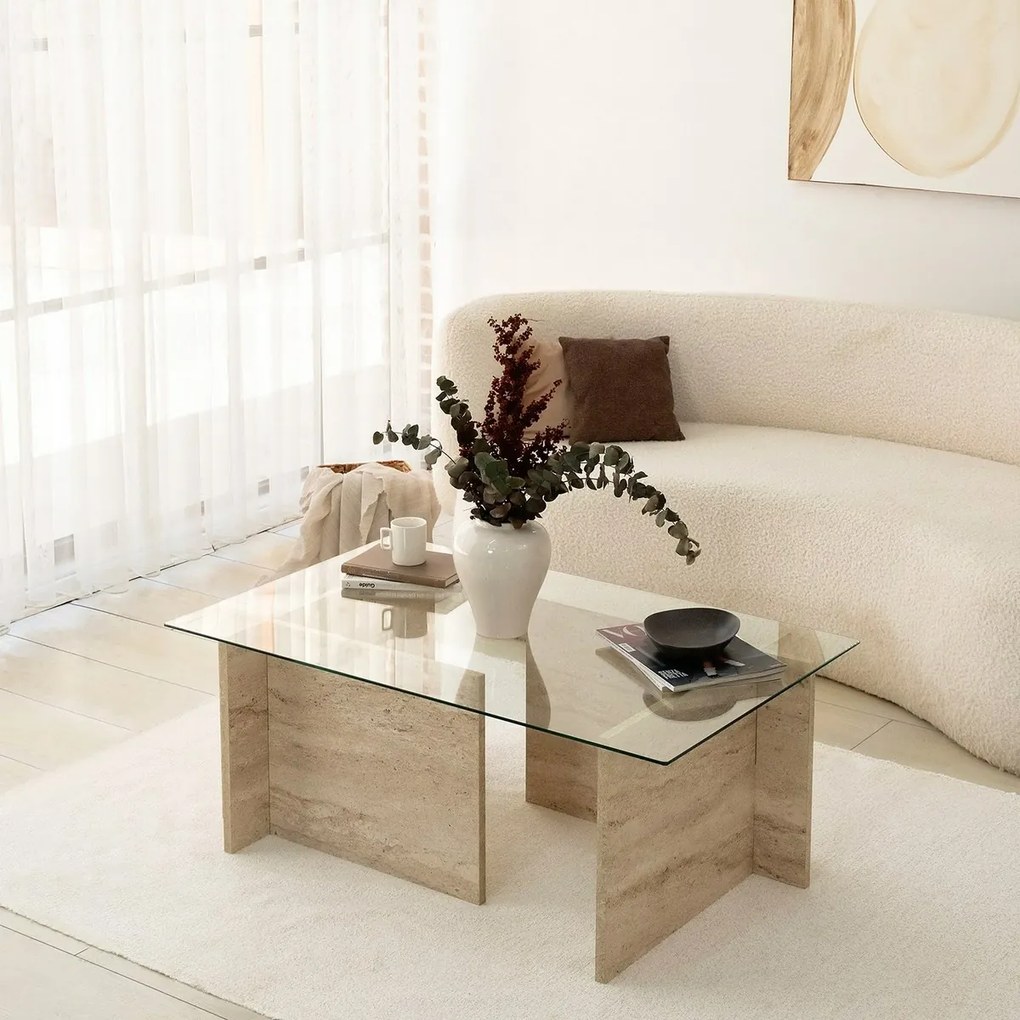 Stolik konferencyjny New Escape Travertine