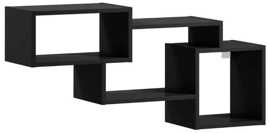 Półka ścienna ALITTY 96x46 cm, czarna