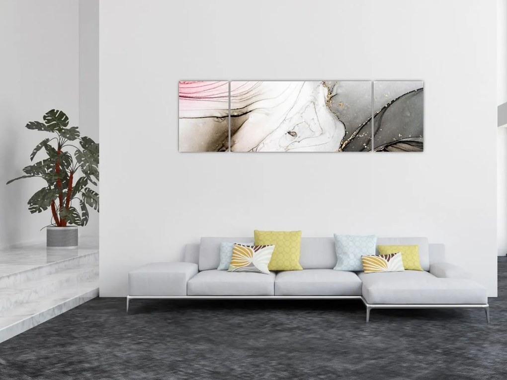 Obraz - Atrament marmurkowy (170x50 cm)