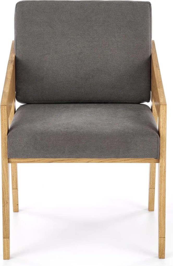 Fotel wypoczynkowy Freedom na dębowym stelażu