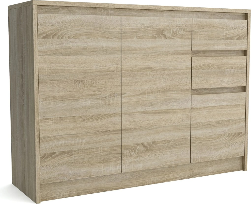 Komoda ASTORRE - Dąb sonoma / 113 cm / 2 szuflady