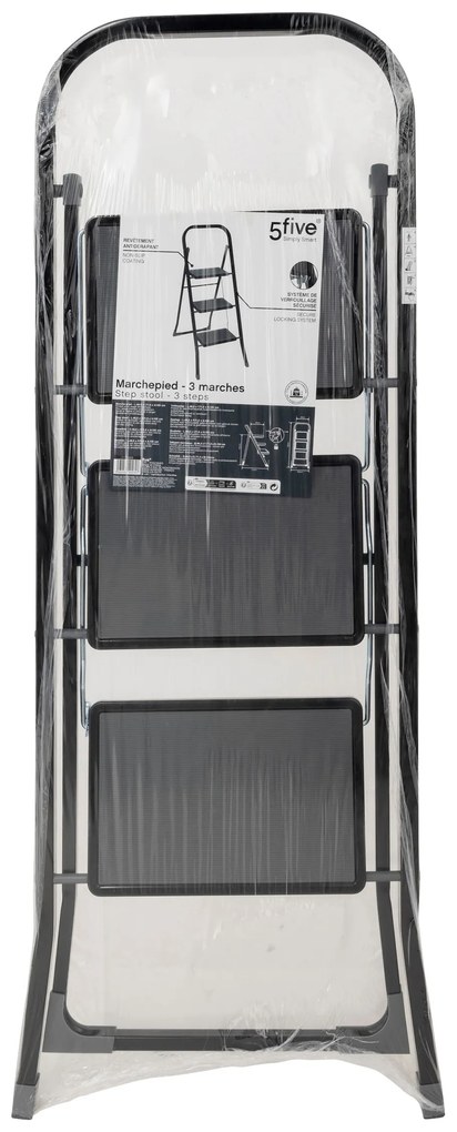 Drabina metalowa 3 stopniowa, 73,5 x 105,3 cm