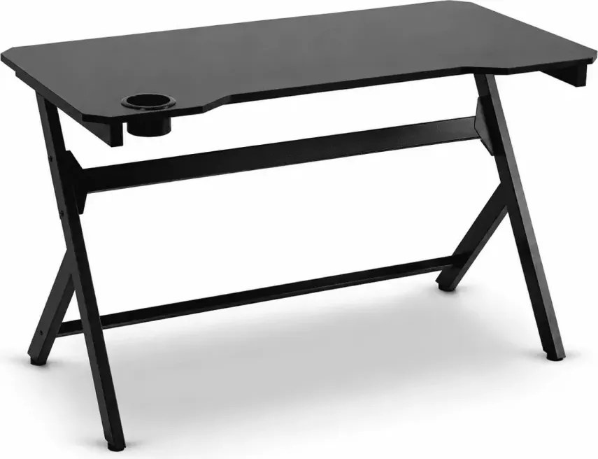 Koda biurko gamingowe – czarne, LED