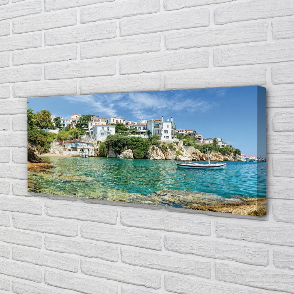 Obraz na płótnie Grecka Natura nad Brzegiem Morza