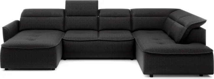 Narożnik MURILLO XL z elektryczną regulacją siedziska Prawostronny w tkaninie VOUGE 17 WERSAL