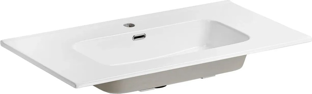 Biała ceramiczna umywalka meblowa 90 cm W1-D91