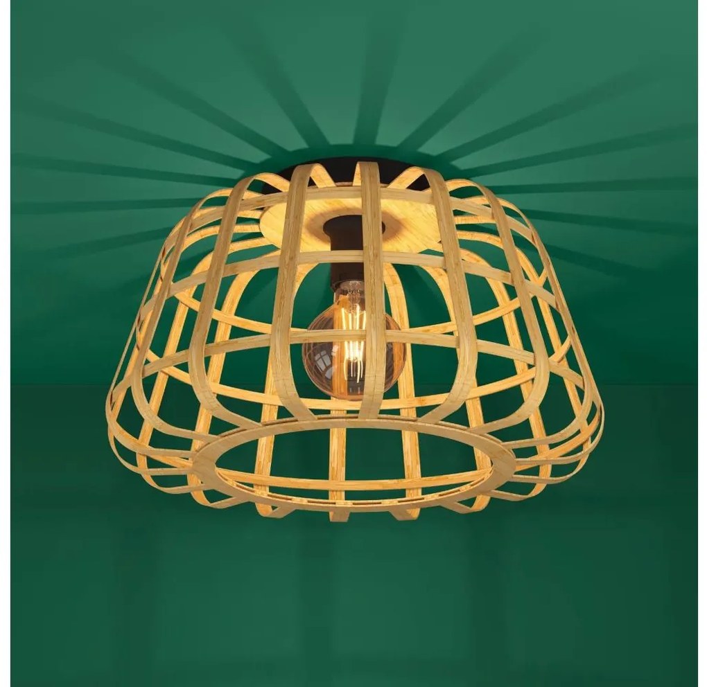 Eglo 390149 - Plafon MONTEZUELO 1xE27/40W/230V bambus