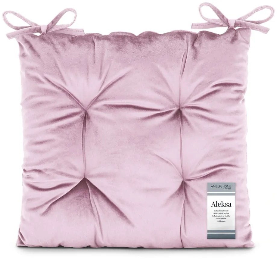 Aksamitna poduszka na krzesło 40x40 cm Aleksa – Restilo