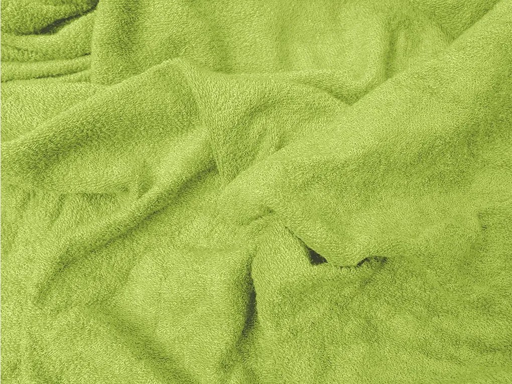 PrzytulneMieszkanie.pl Frotowe prześcieradło EXCLUSIVE jasnozielone 90 x 200 cm