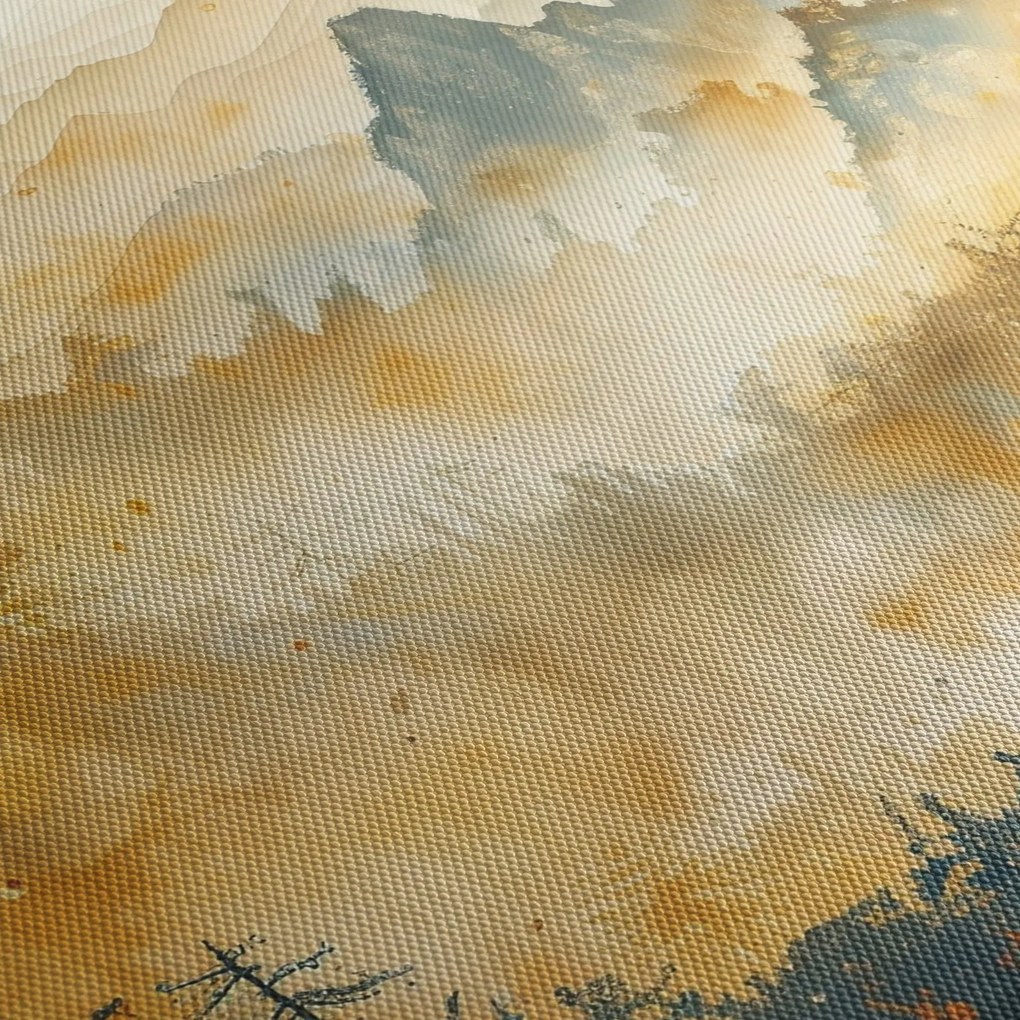 Obraz - Góry, akwarela (70x50 cm)