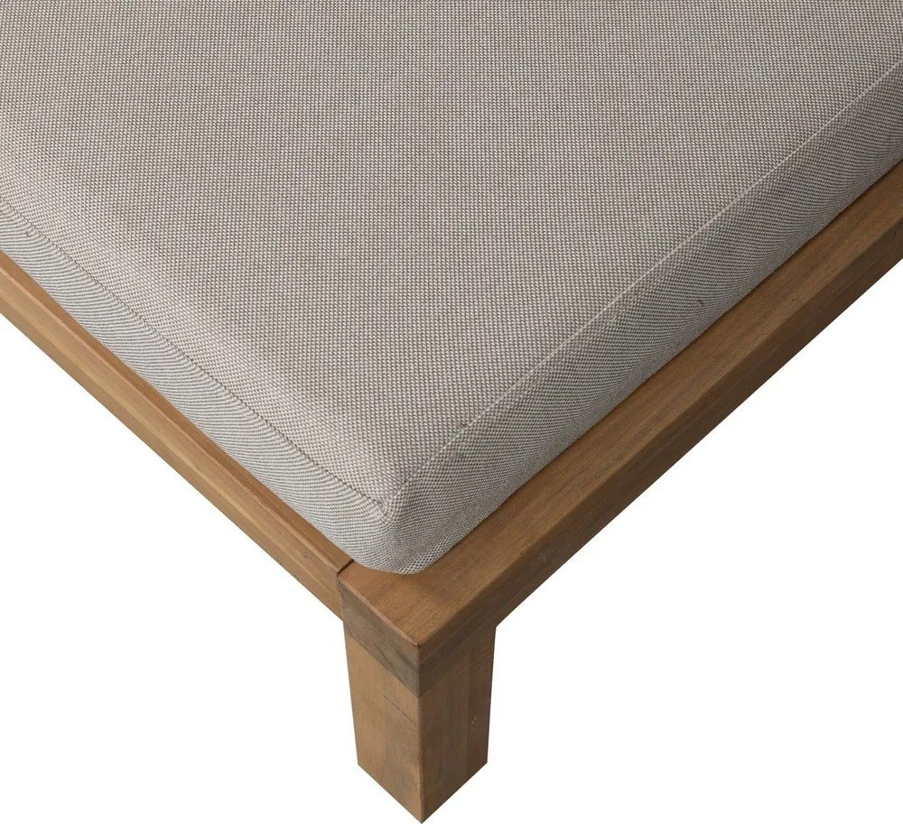 Szarobeżowa tapicerowana sofa ogrodowa Relax – vtwonen