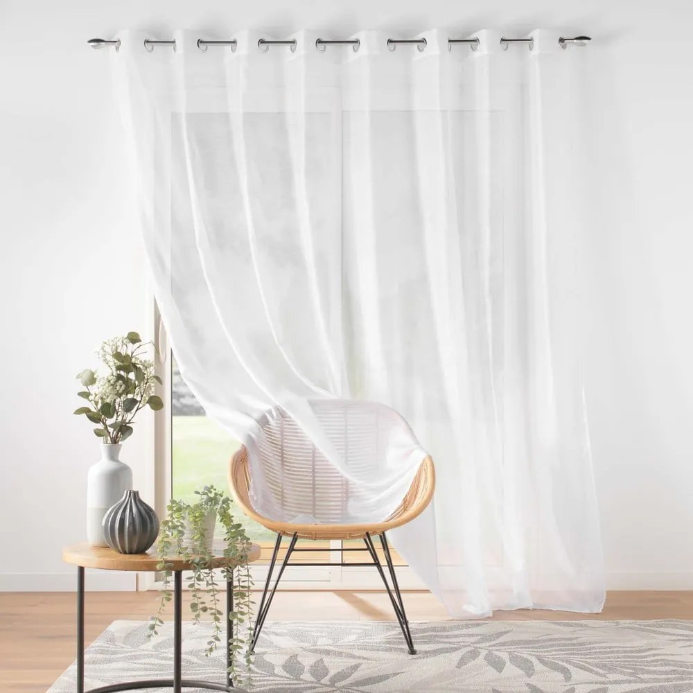 Biała firanka z woalu 300x240 cm Lissea – douceur d'intérieur