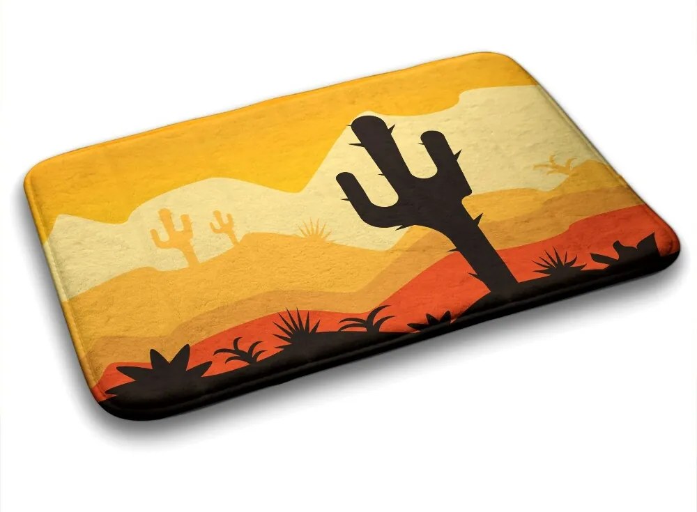 Dywanik antypoślizgowy do łazienki Dywanik antypoślizgowy do łazienki Kaktus Pustynia