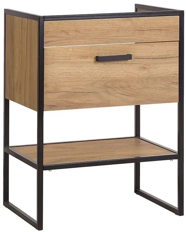 Szafka łazienkowa z umywalką dąb craft - Favero 2S 60 cm
