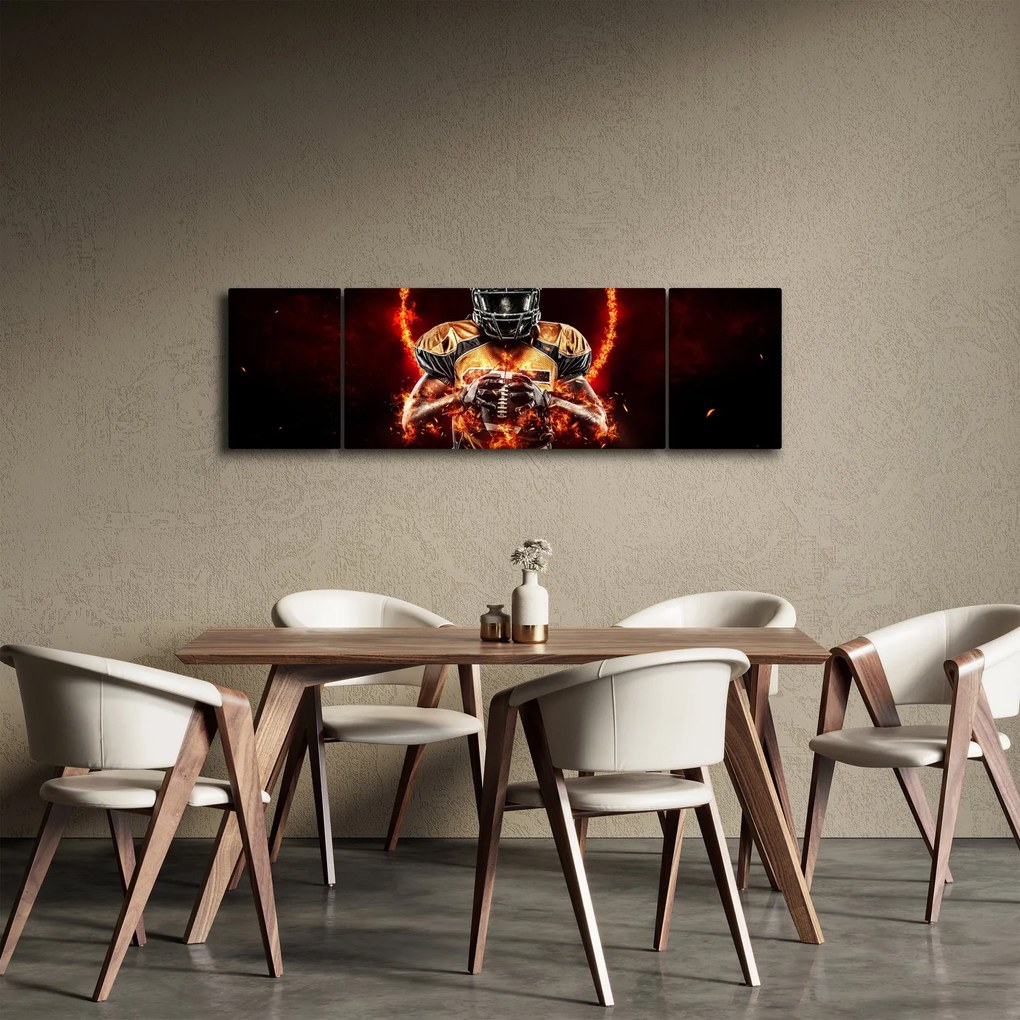 Obraz - Zawodnik futbolu amerykańskiego (170x50 cm)