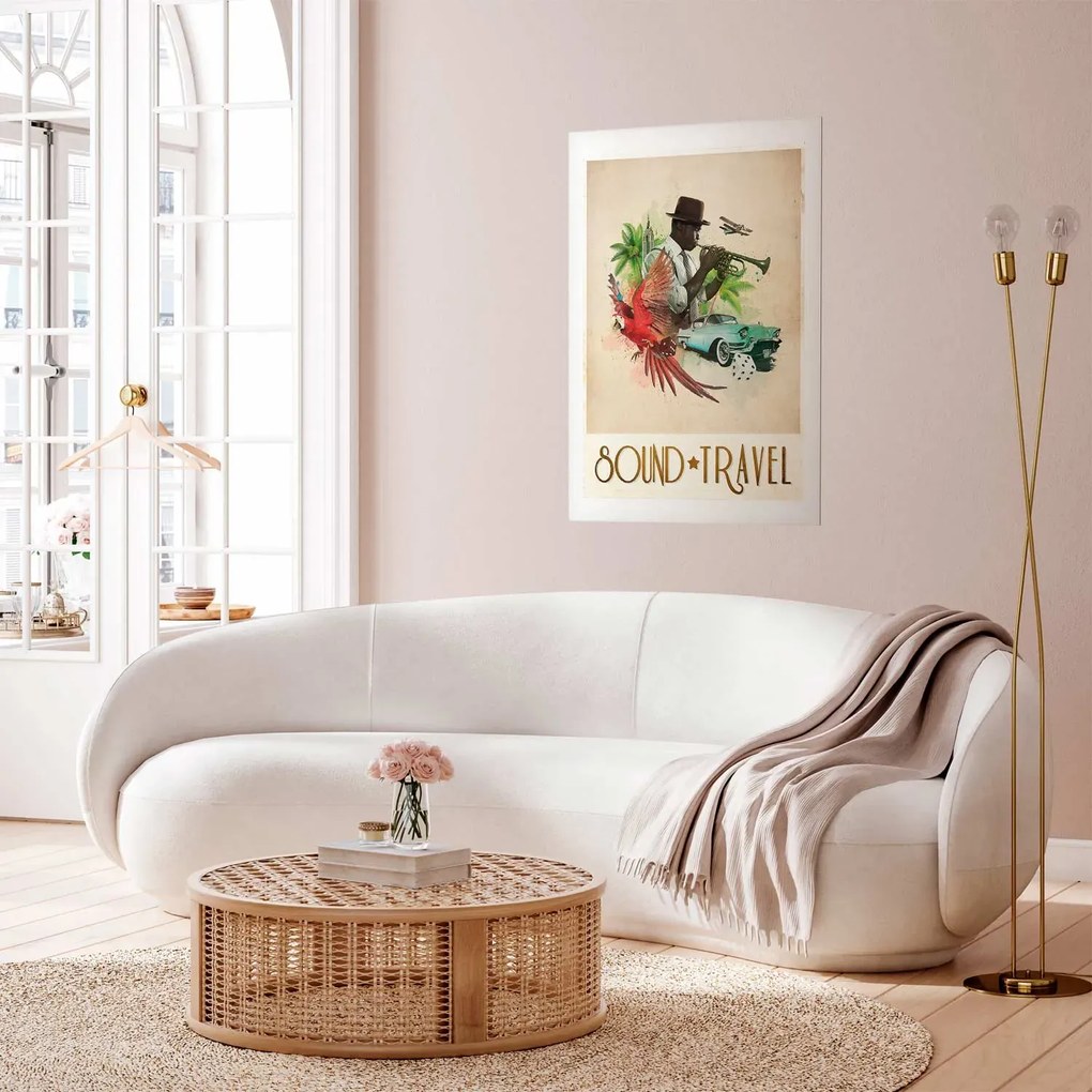 Plakat Sound Travel 60x90 cm bez ramy z marginesem ARTGEIST B