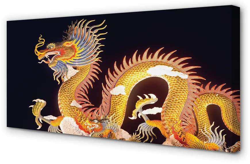 Fotoobraz na płótnie Złoty Smok Japoński
