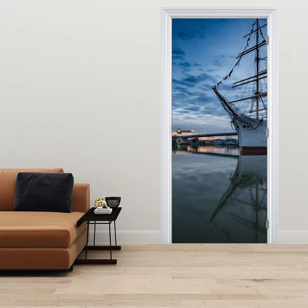 Fototapeta na drzwi - Żaglówka (95x205cm)