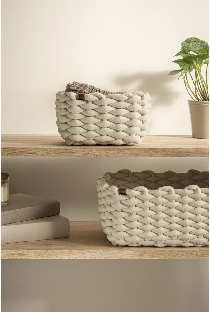 Tekstylny koszyk 20x15x11 cm Peach Skin S – Bigso