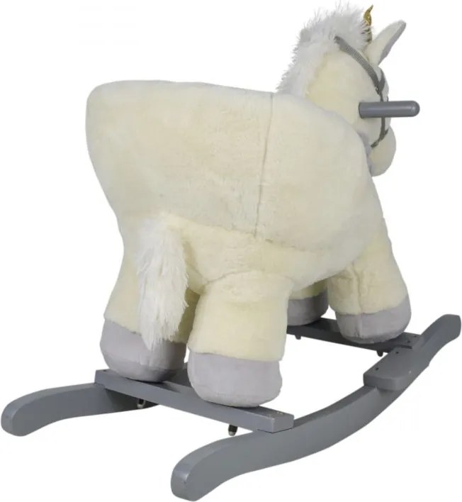 Pluszowy jednorożec na biegunach, 68 x 33 x 47 cm