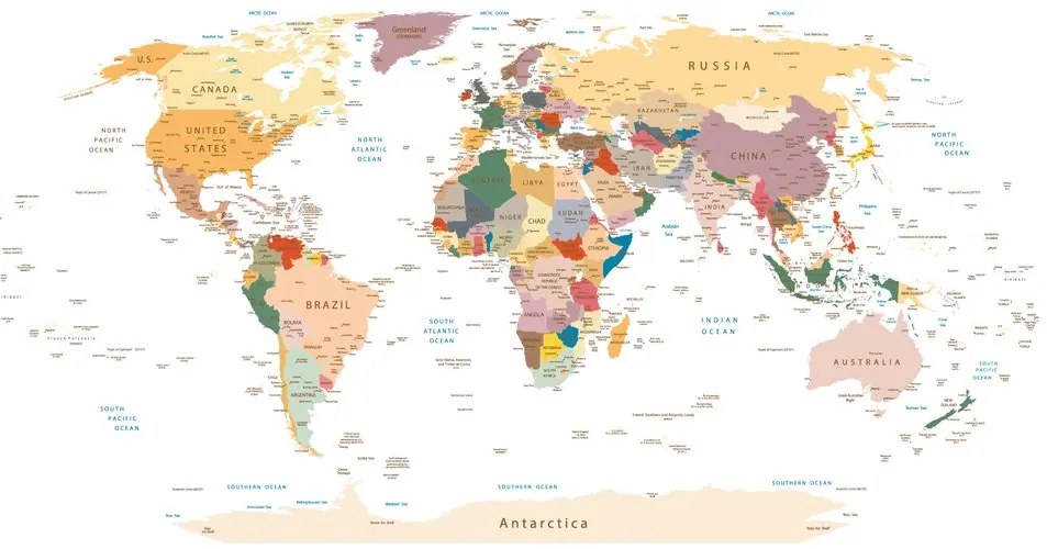Tapeta mapa z nazwami