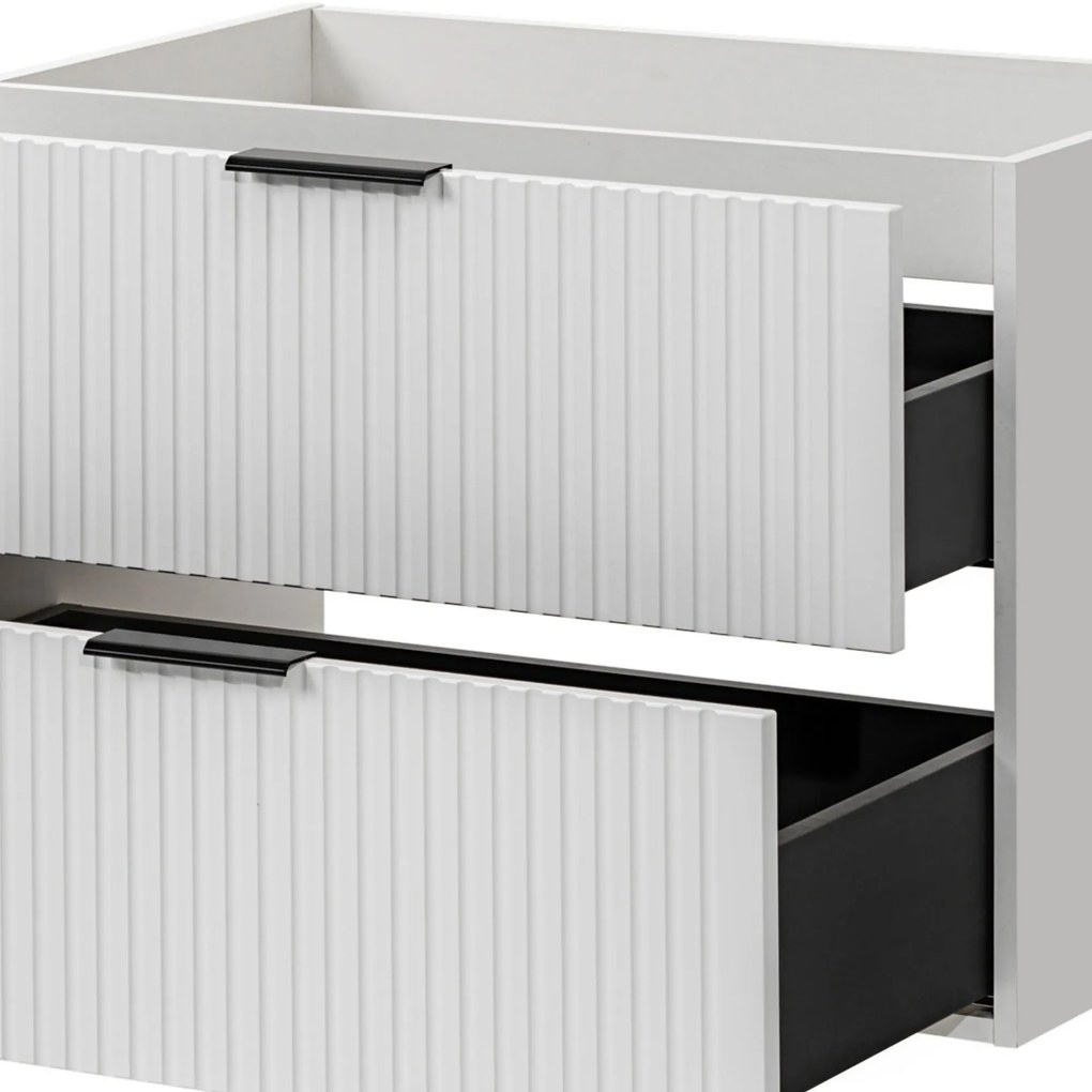 Szafka wisząca podumywalkowa biała 80 x 46 cm ASTROS White