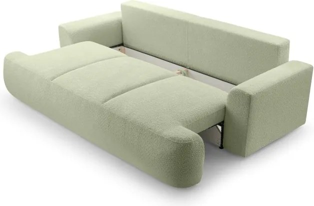 Sofa VELO z funkcja spania i pojemnikiem MIĘTOWY CORAL 55