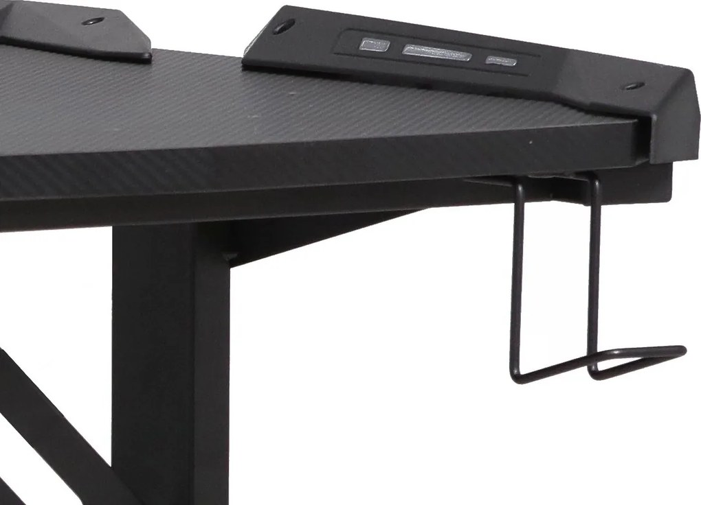 Biurko gamingowe B-216 z oświetleniem LED
