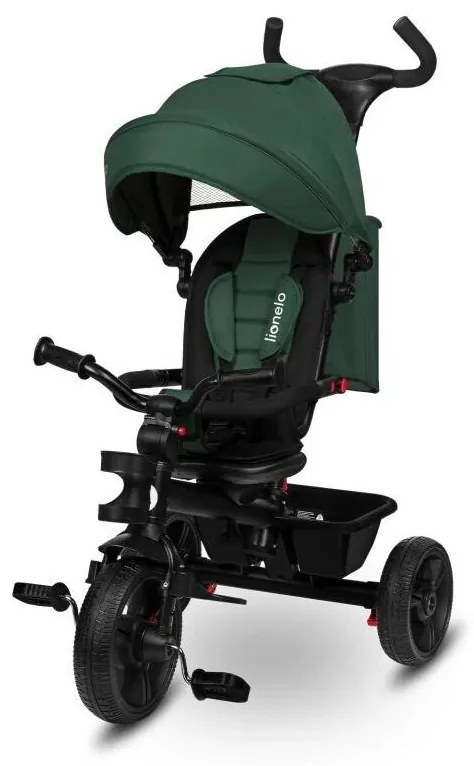 Lionelo - Dziecięcy trójkołowiec HAARI zielono-czarny