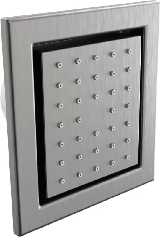 Mexen Cube dysza boczna podtynkowa, gun gray szczotkowany - 79365-66
