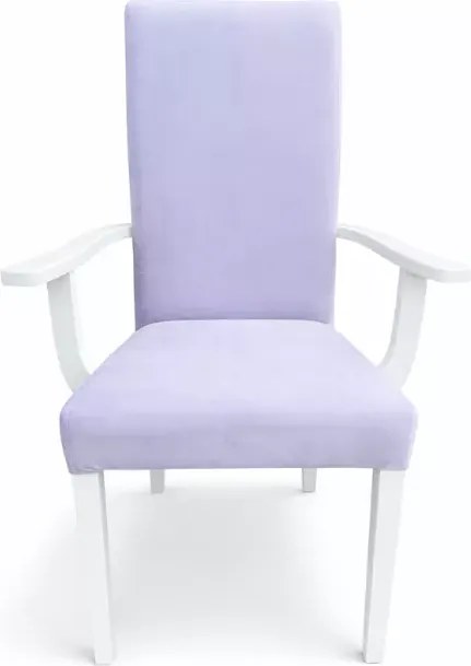 Krzesło tapicerowane K6 z podłokietnikami gładkie glamour do salonu jadalni eleganckie lekkie nowoczesne