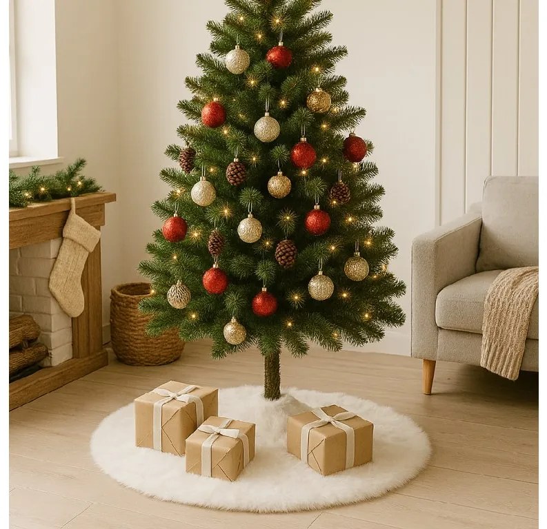 Podkładka pod choinkę SNOWY RING 72 cm, biała