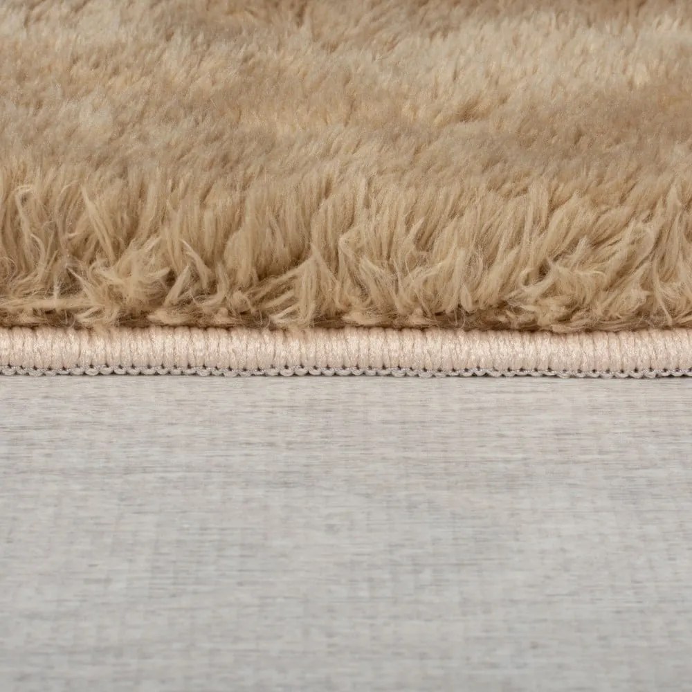 Brązowa syntetyczna skóra 200x290 cm Faroe Wool Look Fur – Flair Rugs