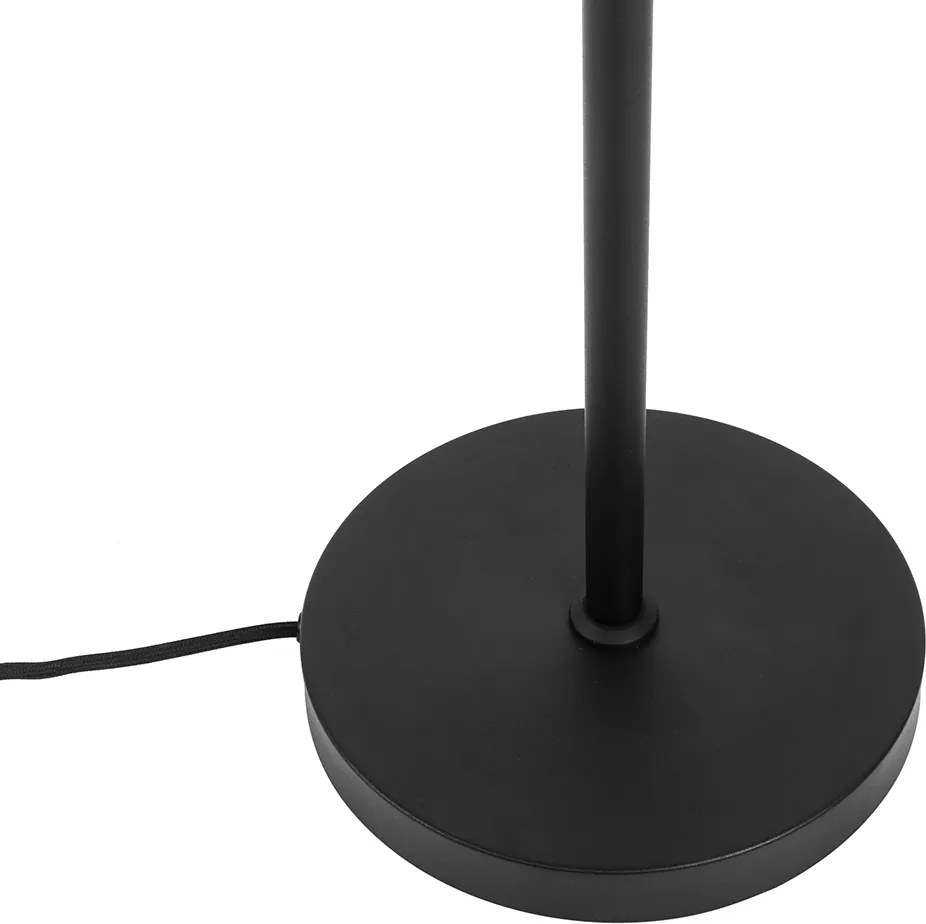 Inteligentna lampa podłogowa czarna regulowana, w tym 3 WiFi P45 - Mesh