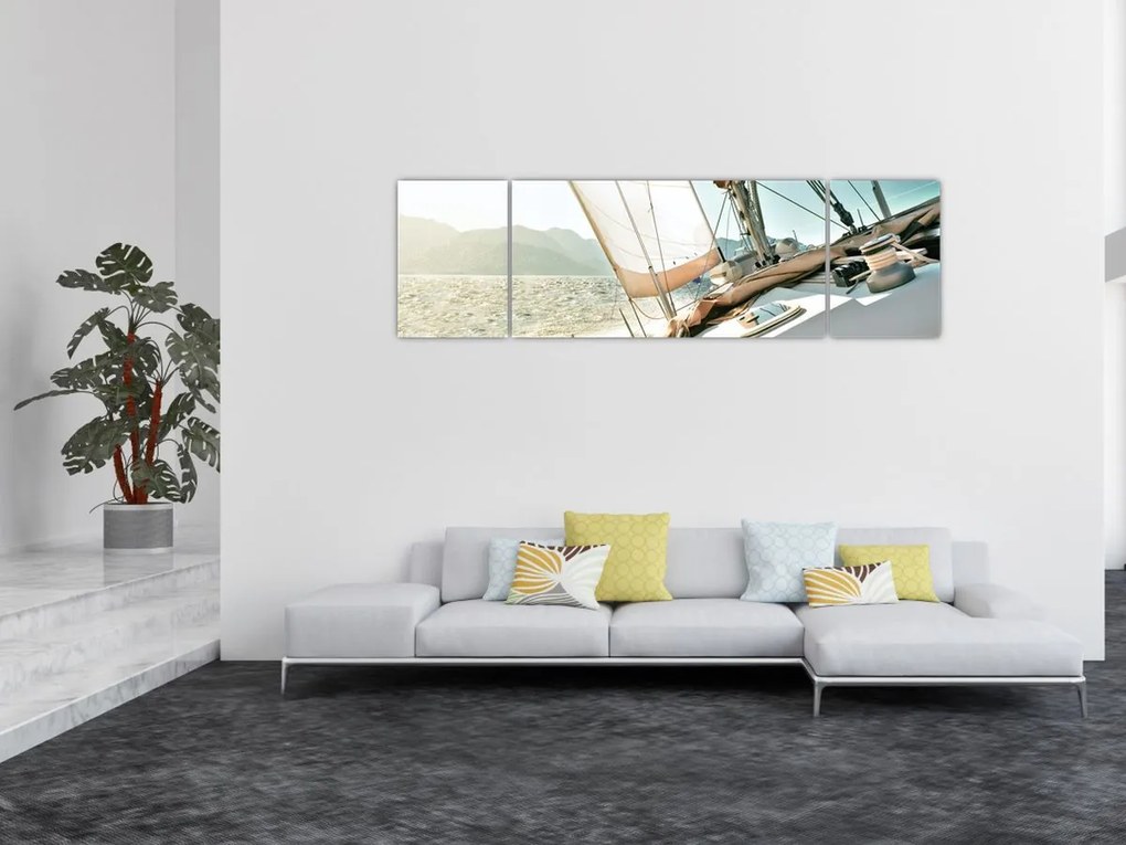 Obraz - Jacht (170x50 cm)