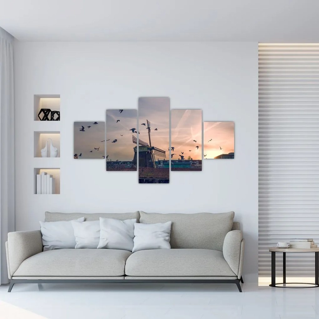 Obraz wiatraka (125x70 cm)