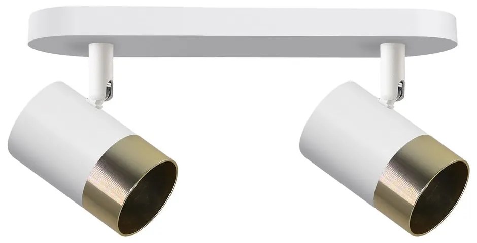 Lampa sufitowa w biało-złotym kolorze z metalowym kloszem 34x5.5 cm Tobi – Candellux Lighting