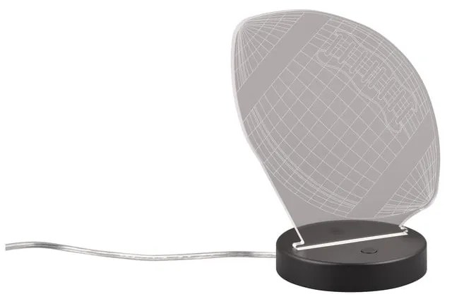 Czarna lampa stołowa LED (wys. 21,5 cm) Football – Trio