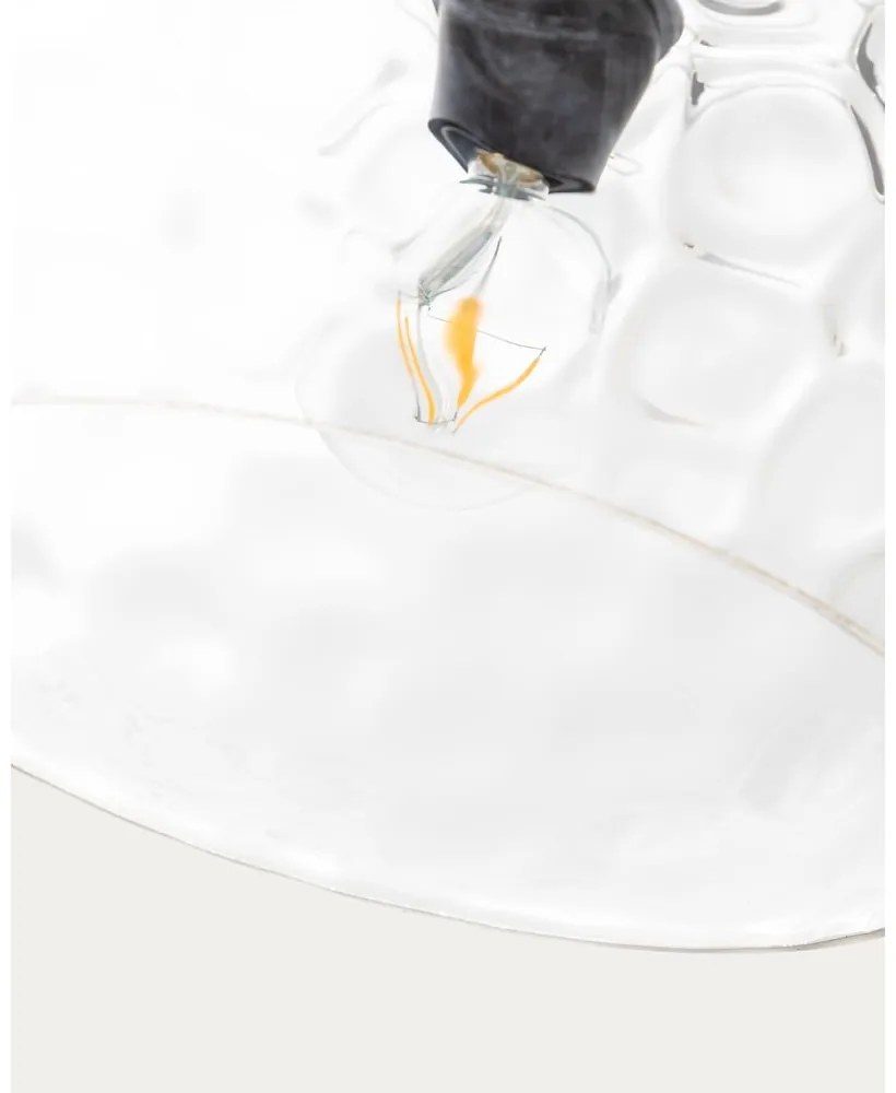 Czarna lampa wisząca ze szklanym kloszem ø 40 cm Balma – Kave Home