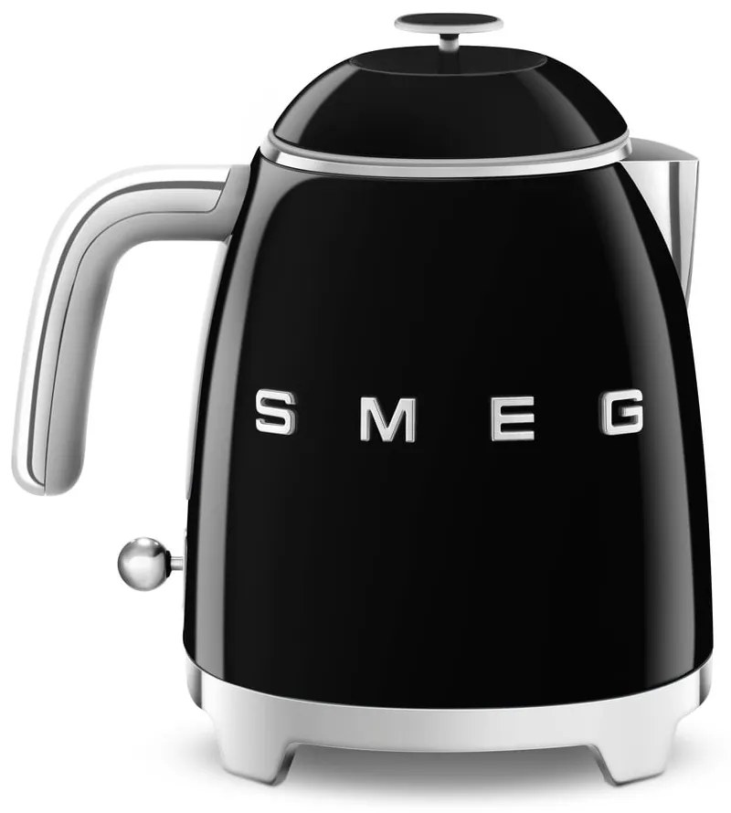 Czarny czajnik elektryczny ze stali nierdzewnej 800 ml Retro Style – SMEG