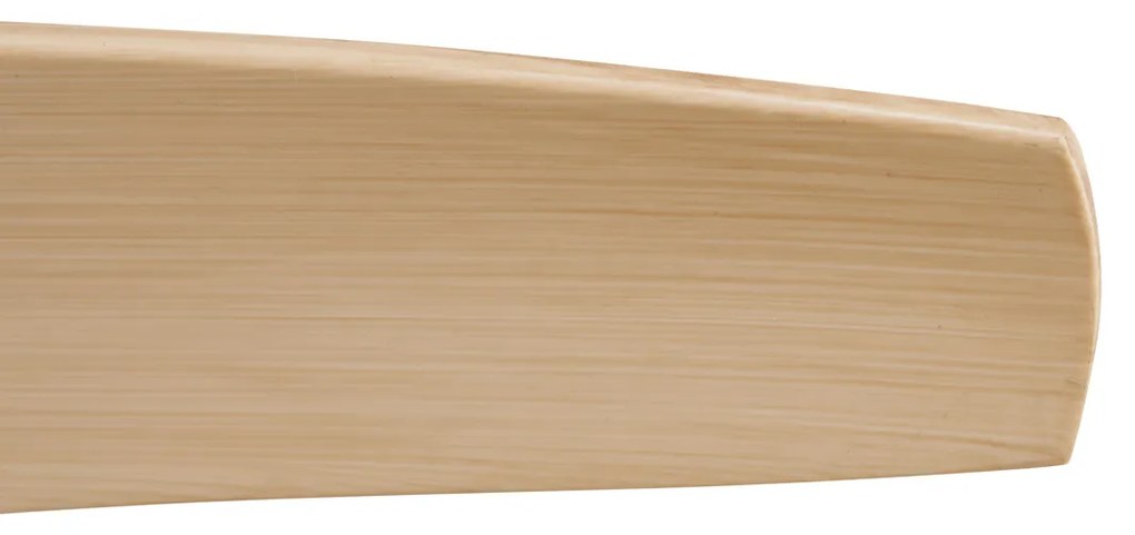 Biały wentylator sufitowy z drewnianym nadrukiem 132 cm z LED z możliwością ściemniania z pilotem - Joly