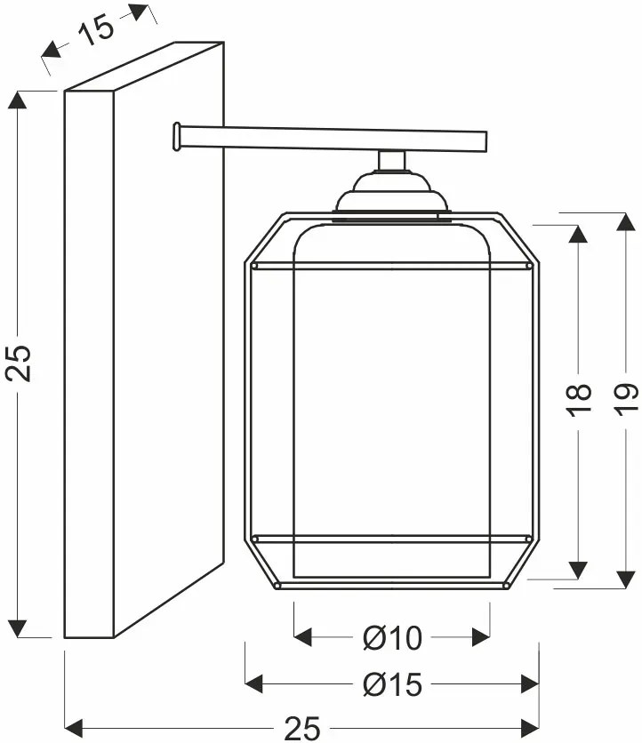 Czarny kinkiet industrialny - 4X Z047 K1-H91