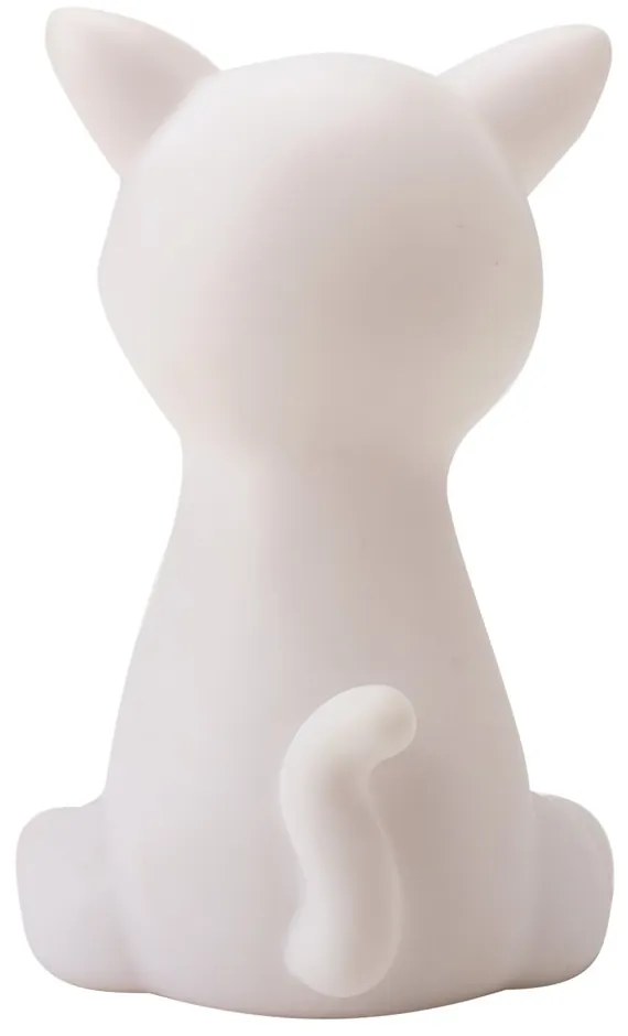 Dziecięca lampka nocna LED CATTY 19cm, biała