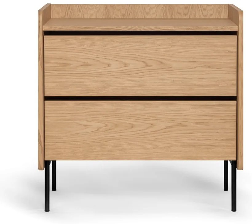 Wysoka komoda w dekorze dębu 80x82 cm Wrap – Bonami Selection