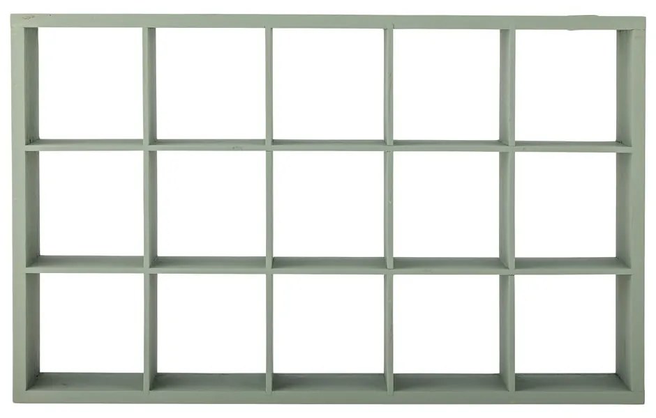 Jasnozielona wielopoziomowa półka z litego drewna jodłowego 67 cm Preston – Bloomingville
